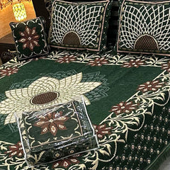 4Pc Velvet Jaquard Bedsheet VJD 065
