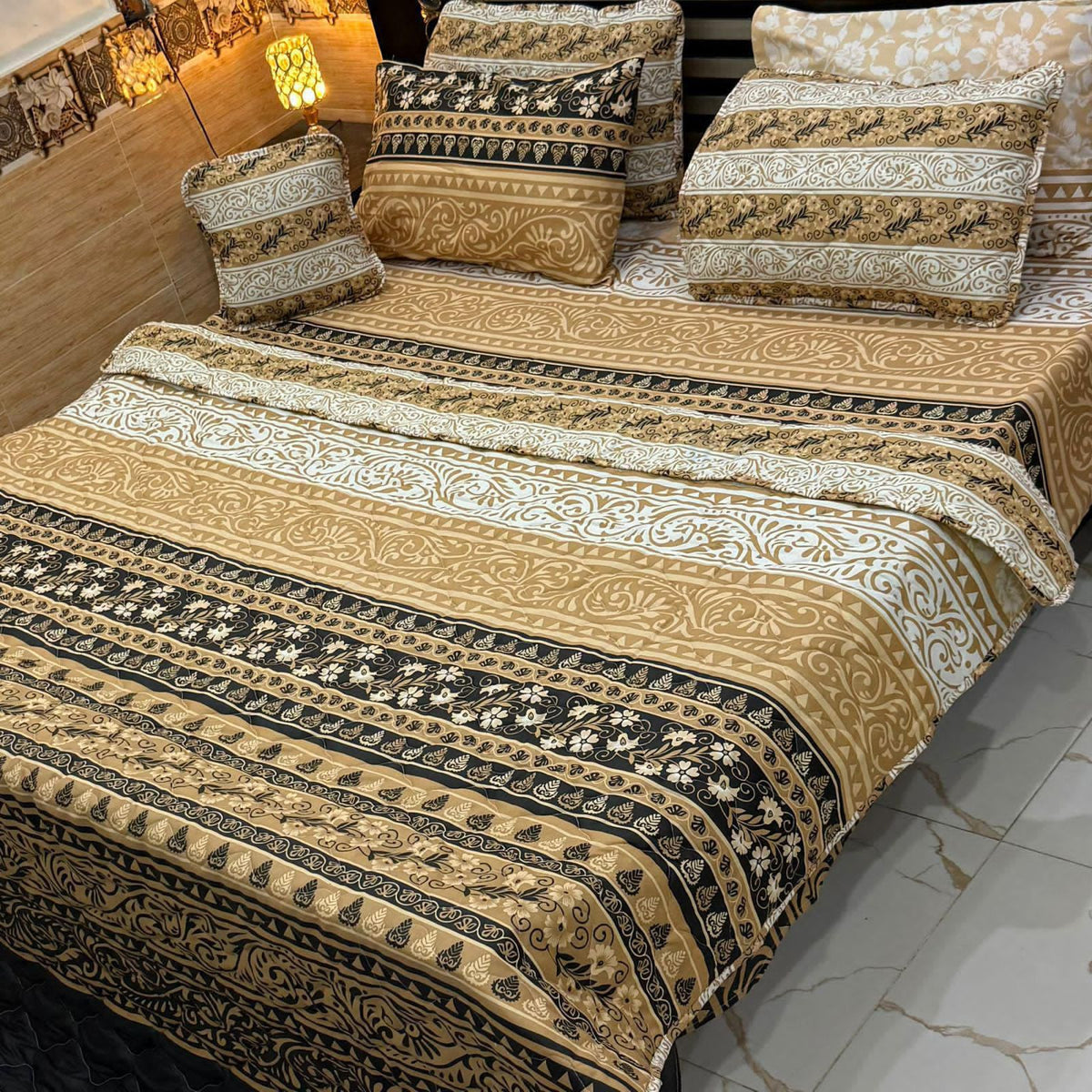 7 Pcs Comforter Set King Size Design KCC 00376