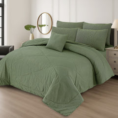 7 Pcs Comforter Set King Size Design KCC 00413