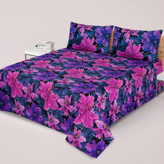 3PCS KING COTTON BED SHEET  B-802