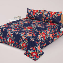 3PCS KING COTTON BED SHEET  B-808
