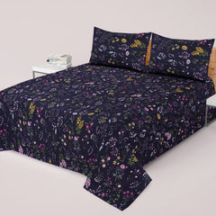 3PCS KING COTTON BED SHEET  B-809