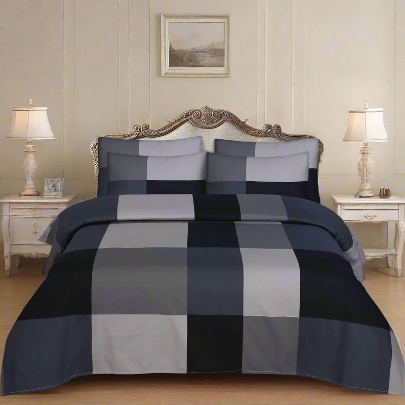 3PCS KING COTTON BED SHEET  B-826