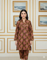 2 Piece – Cotton Digital Print Suit Design LS657
