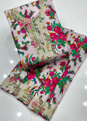 Embroidery Shirt sleeves and Trouser  5226