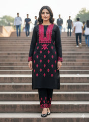 Embroidery Shirt sleeves and Trouser.