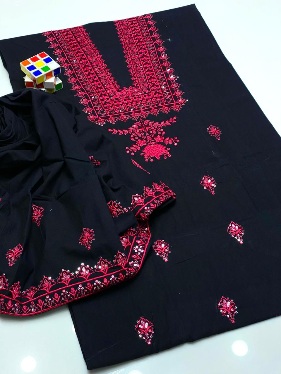Embroidery Shirt sleeves and Trouser