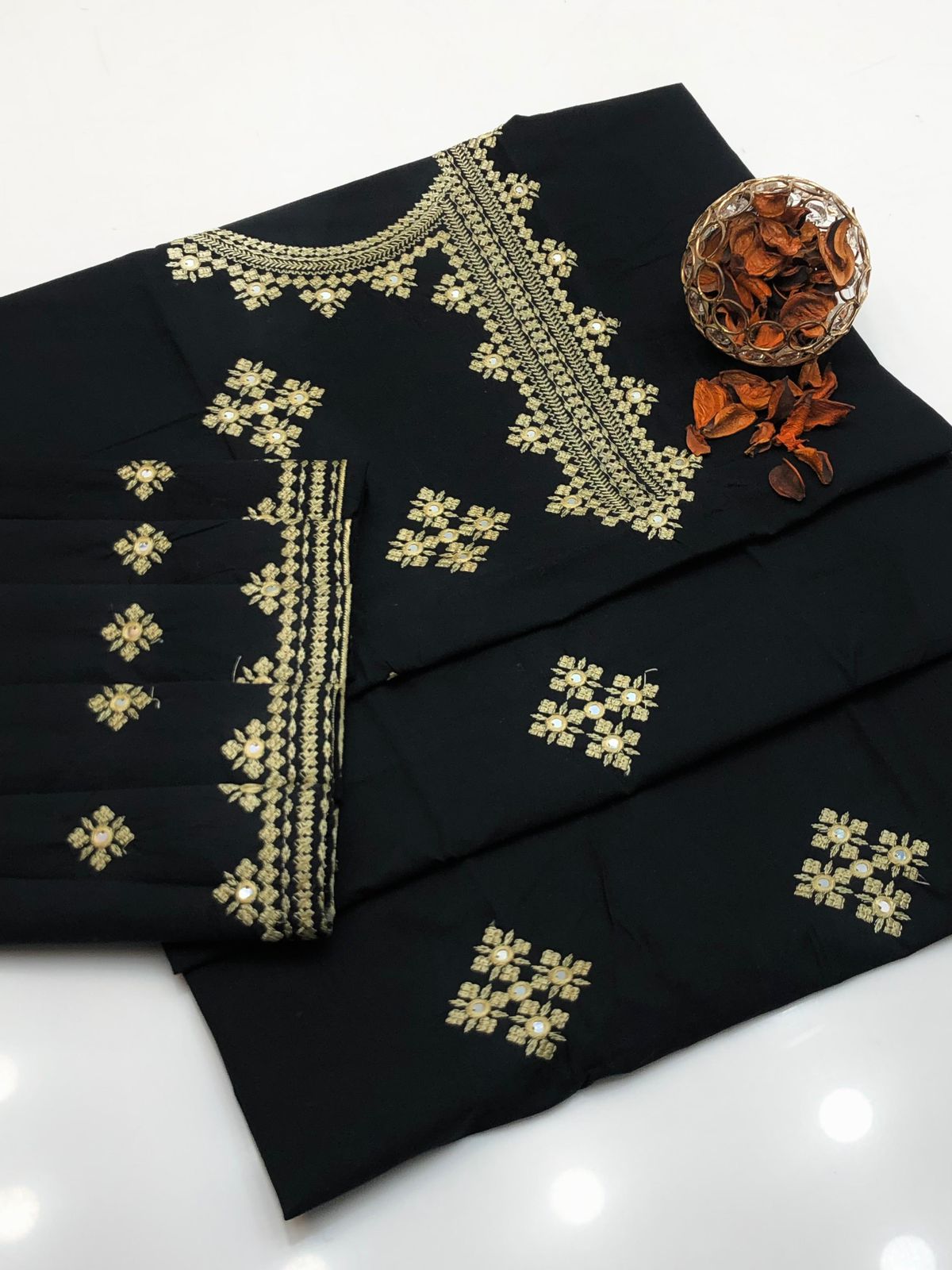 Embroidery Shirt sleeves and Trouser