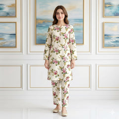 2 Piece  Lawn Digital Print Suit Design LS205