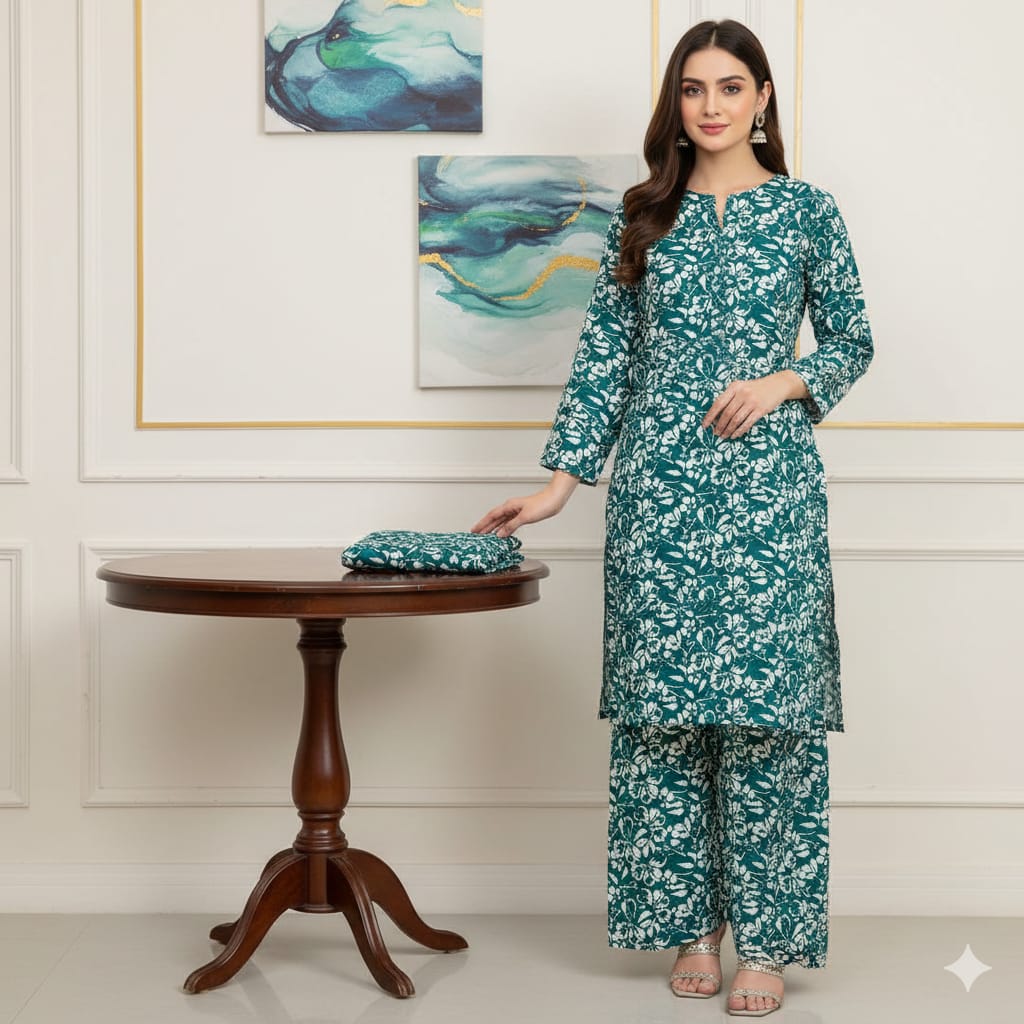 🌿 2 Piece Lawn Digital Print Suit Design LS658