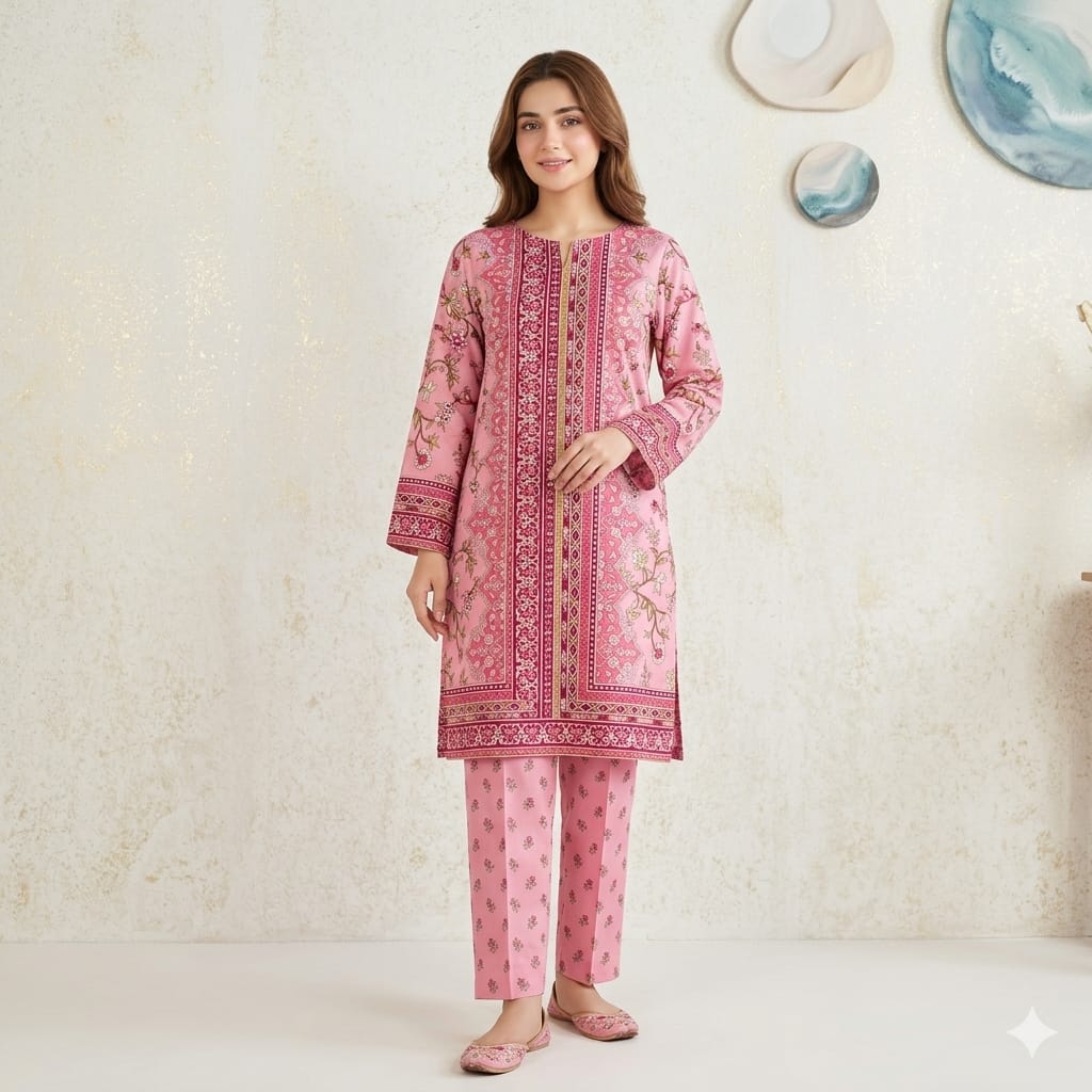 🌿 2 Piece Lawn Digital Print Suit Design LS661
