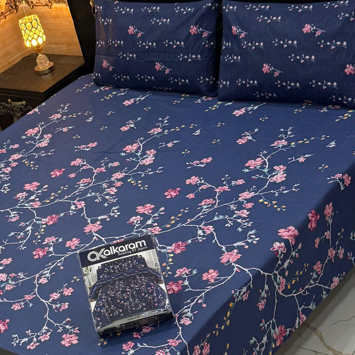 3PCS KING COTTON BED SHEET  B-831