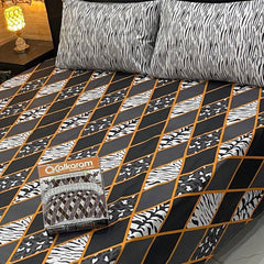 3PCS KING COTTON BED SHEET  B-841