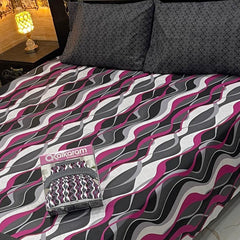3PCS KING COTTON BED SHEET  B-842