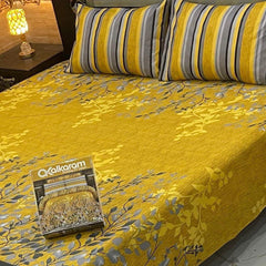 3PCS KING COTTON BED SHEET  B-846