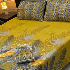 3PCS KING COTTON BED SHEET  B-848