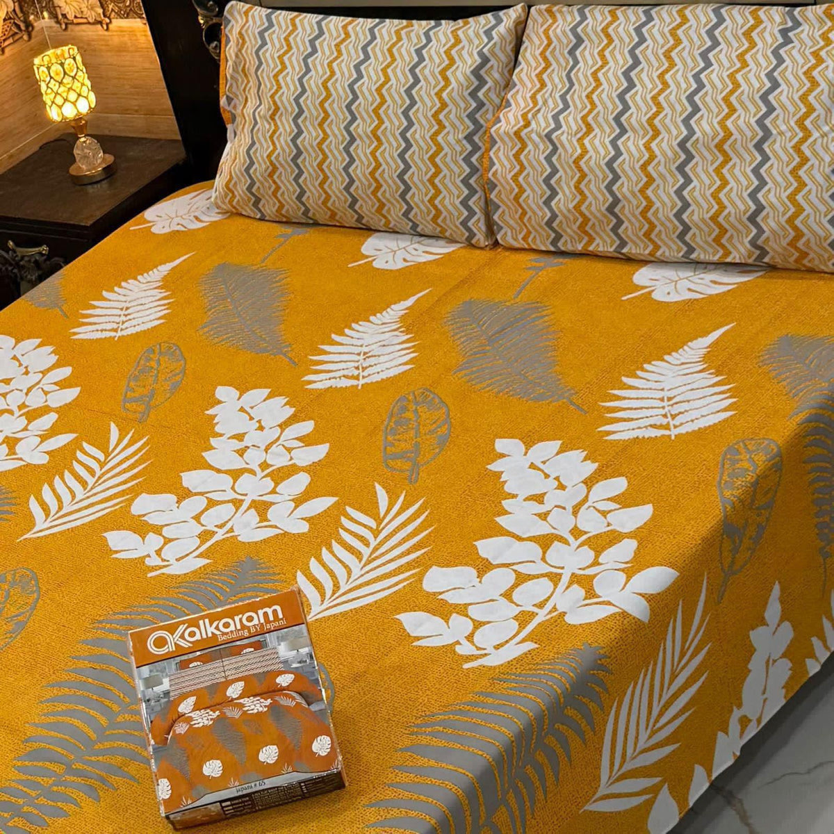 3PCS KING COTTON BED SHEET  B-852