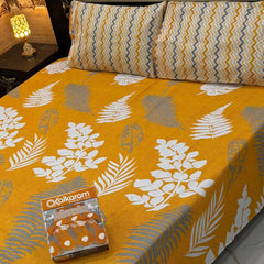 3PCS KING COTTON BED SHEET  B-852
