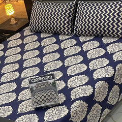 3PCS KING COTTON BED SHEET  B-854