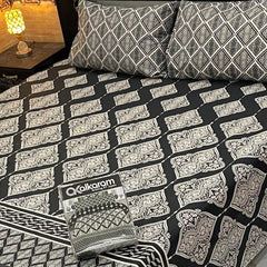 3PCS KING COTTON BED SHEET  B-857