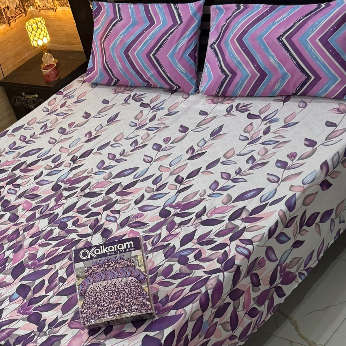 3PCS KING COTTON BED SHEET  B-8574