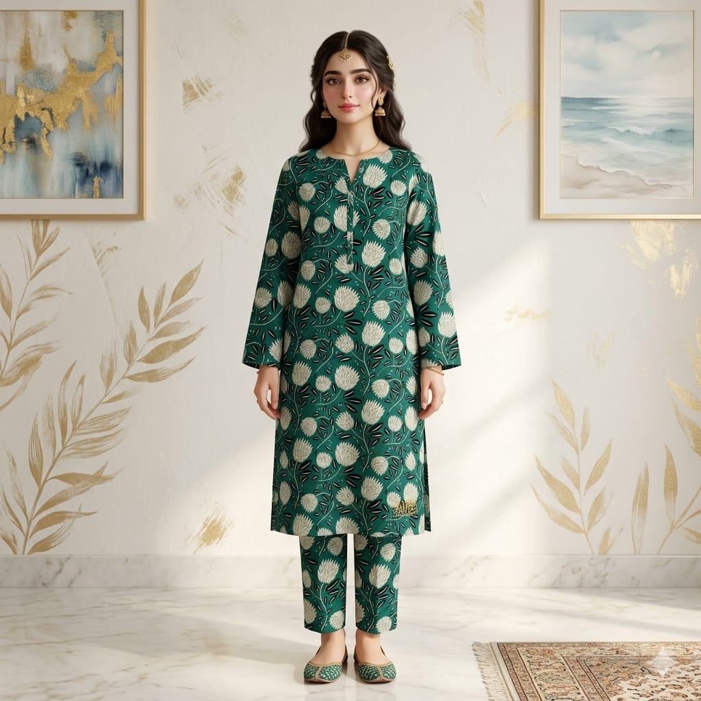 2 Piece – Lawn Digital Print Suit Design LS251