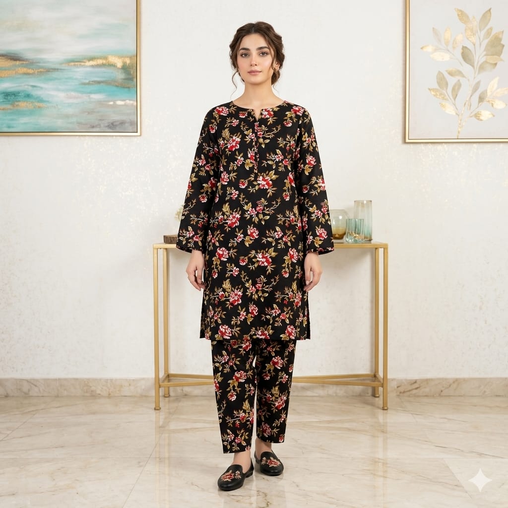 2 Piece – Lawn Digital Print Suit Design LS253
