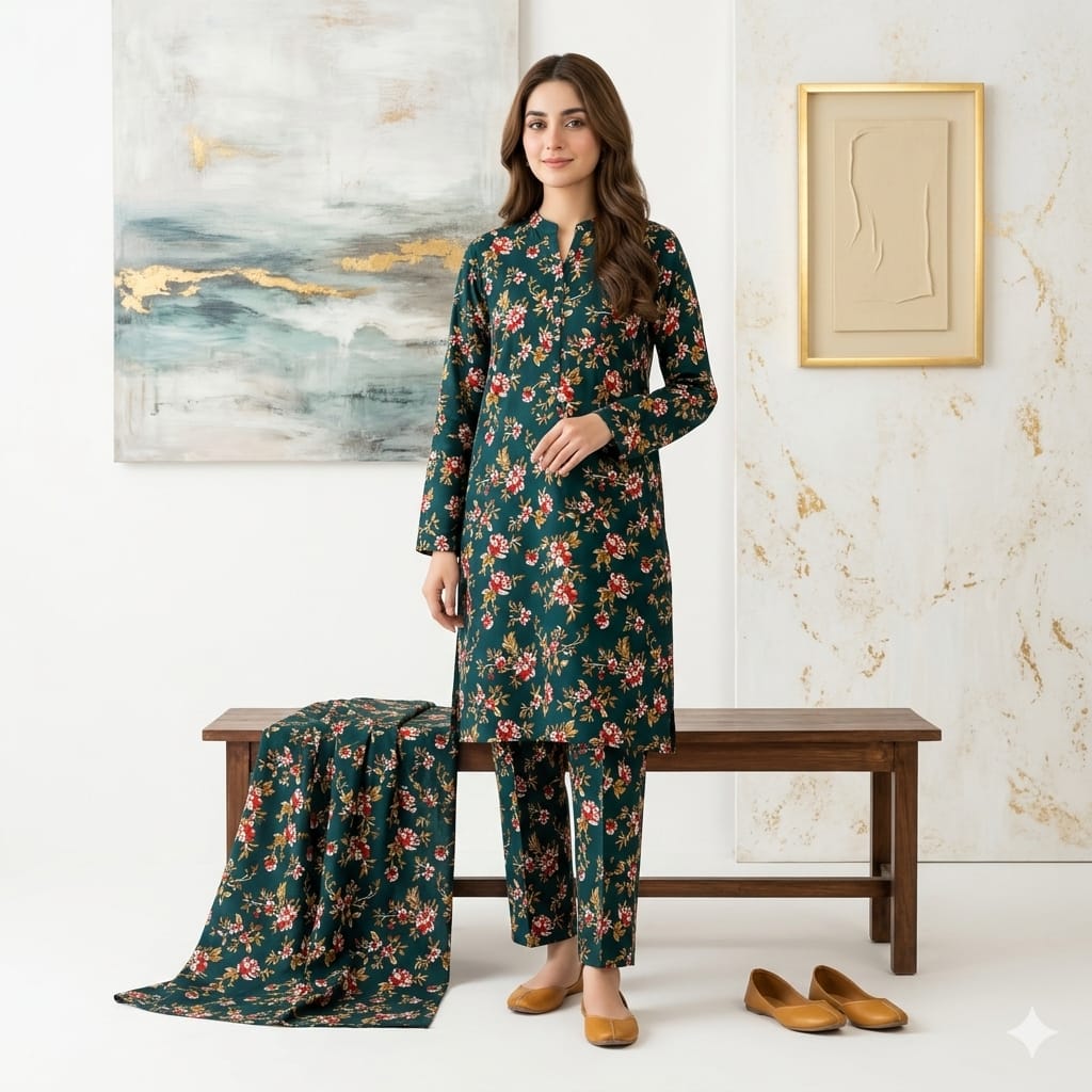 2 Piece – Lawn Digital Print Suit Design LS252