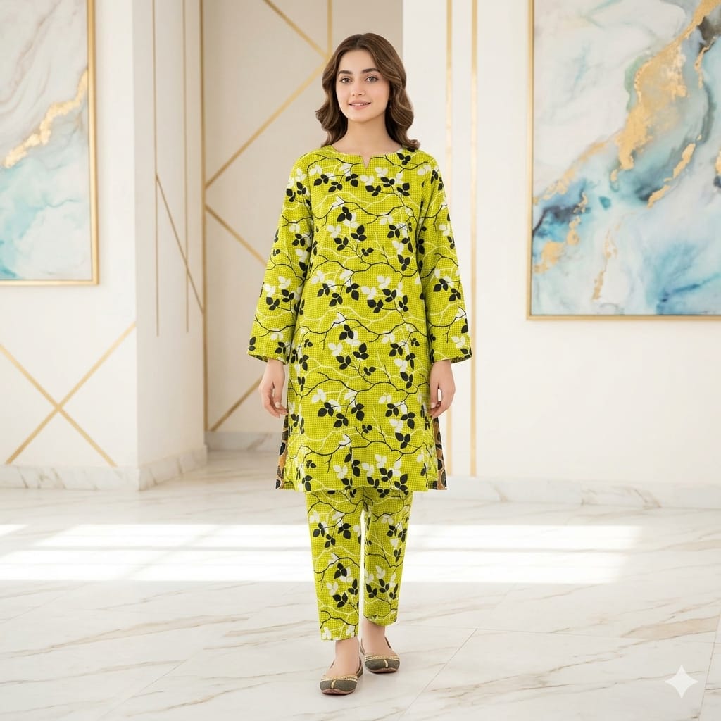 2 Piece Lawn Digital Print Suit Design LS220