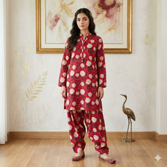 🌿 2 Piece Lawn Digital Print Suit Design LS642