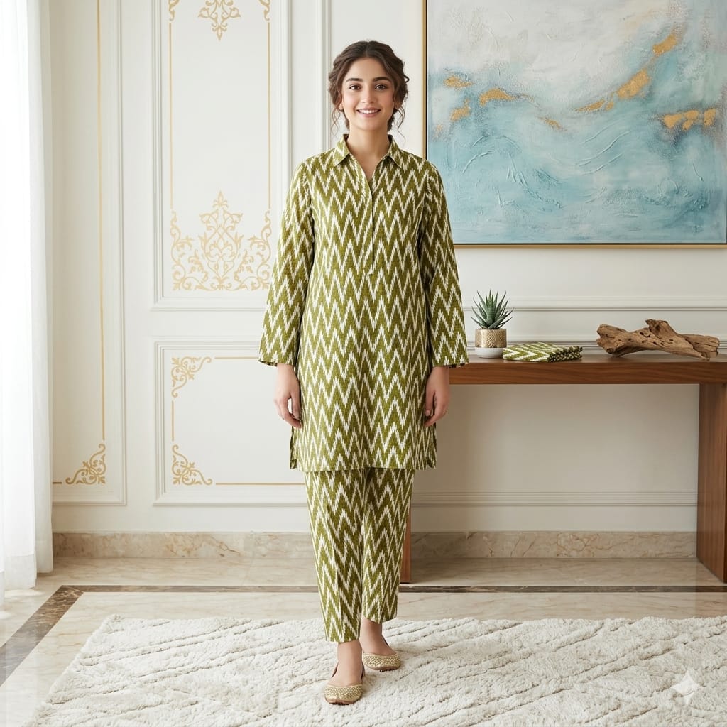 2 Piece LawnDigital  Print Suit Design LS201 – Premium Ladies Summer Wear | Soft & Breathable Cotton Fabric